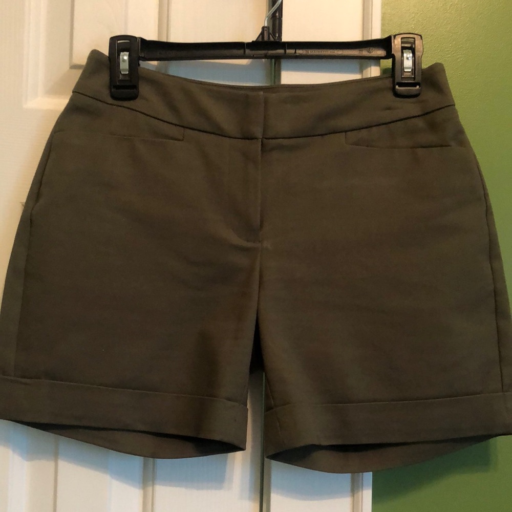 Army green dress shorts